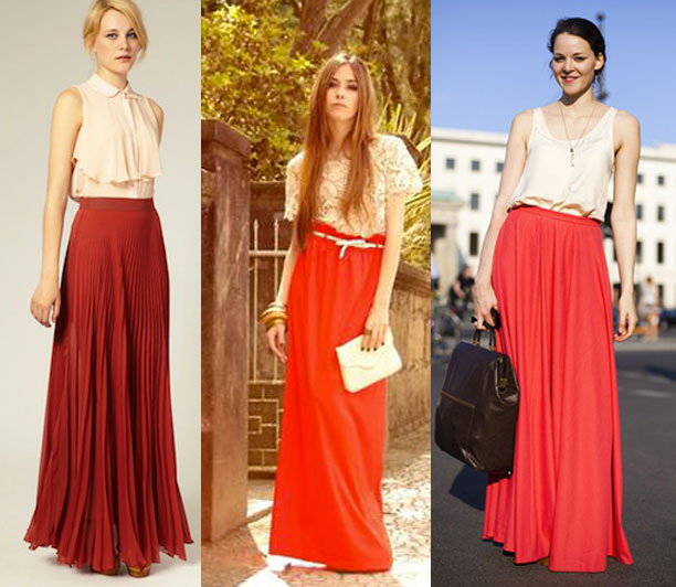 saia longa com blusa de renda para casamento