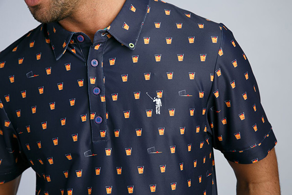 camisa jogador de golf