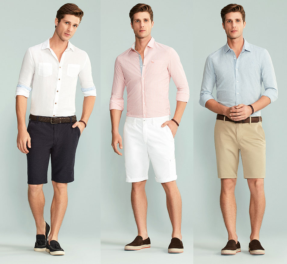 bermuda e camisa